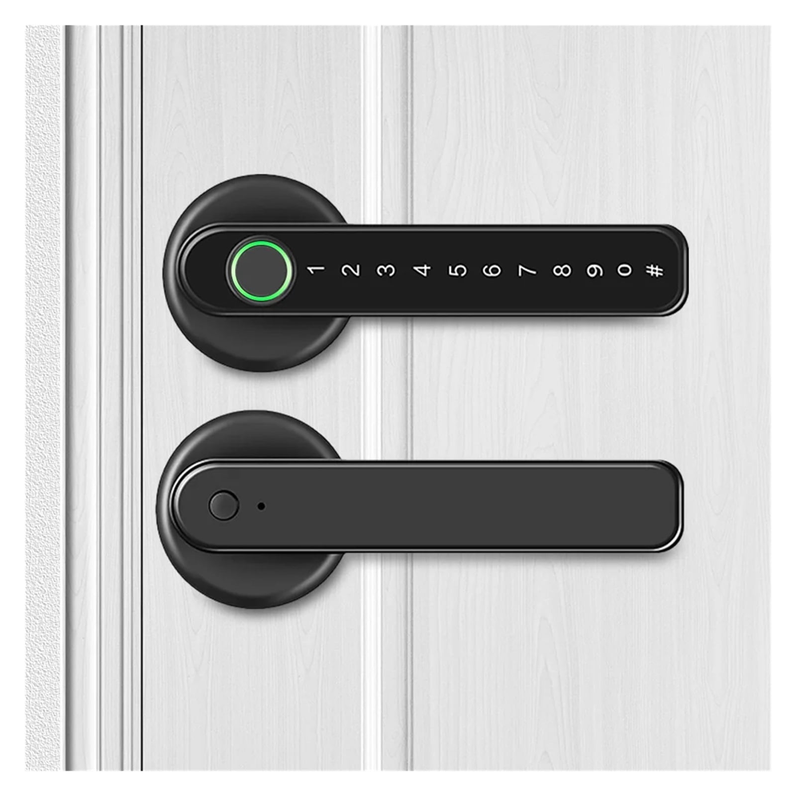 Fingerprint Door Handle Lock/Smart Knob/Biometric Lock with Passcode ...
