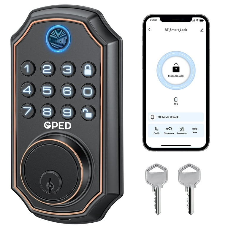 Fingerprint deadbolt lock discount