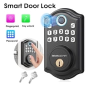 Fingerprint Door Lock, Keyless Entry Smart Lock, Electronic Deadbolt Digital Doors Locks Fingerprint/Keypad Code/Key For Front Door Easy Installation, Black