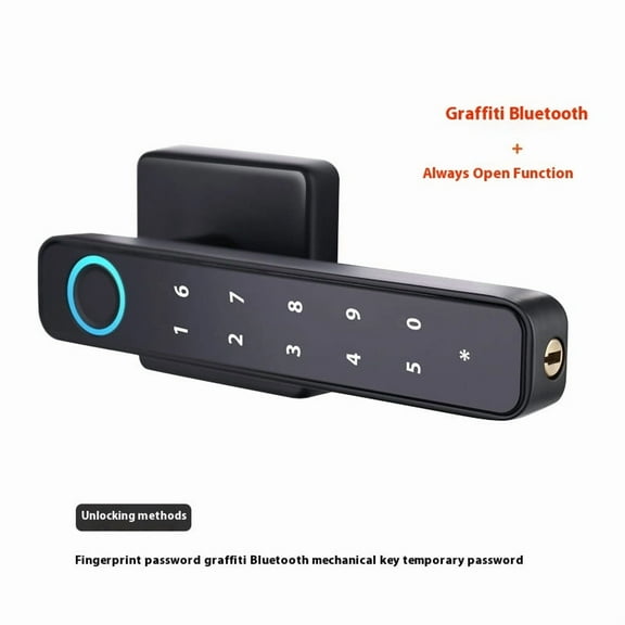 Fingerprint Door Lock Thumbprint Door knob with Code Backup Key, Smart Biometric Door Knob Keypad Keyless Entry Door Lock with Handle for Bedroom Home Apartment Office(square)
