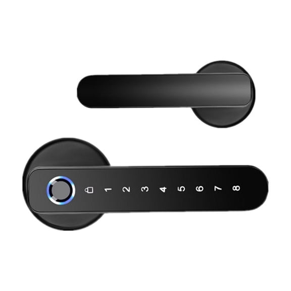 Fingerprint Electronic Door Lock Smart Lock APP Blue-t Password Small Handle Mechanical Key Unlock ,Easy to Installation and Use