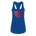 thumbnail image 1 of Fingerprint Heart Racerback Tank Women -Image by Shutterstock, Female XX-Large, 1 of 4
