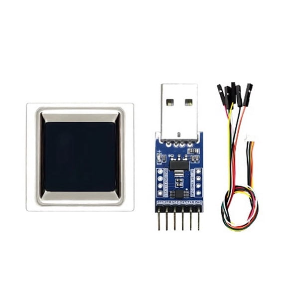 Fingerprint Identification Module ZW0608 Square Semiconductor Capacitive Fingerprint Acquisition Sensor Switch Module,C