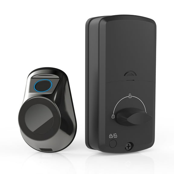 Fingerprint Keyless Entry Door Lock  Smart Deadbolt with App Control, Battery Life, Easy Installation, Deadbolt Alternative, Includes 2 Backup Keys