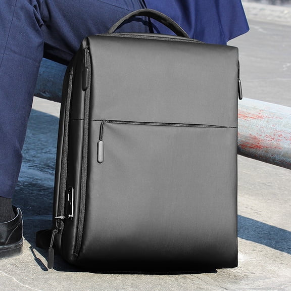 Fingerprint Lock Computer Anti-splash Backpack,Black