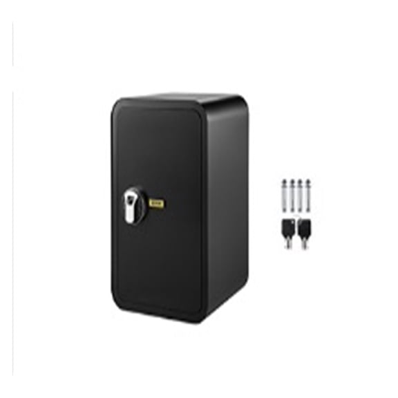 Fingerprint Locks Safe Deposit Box, 1/1.8 Cubic Feet Secret Hidden Piggy Bank W/ 2 Keys Store Money Use for Home Office