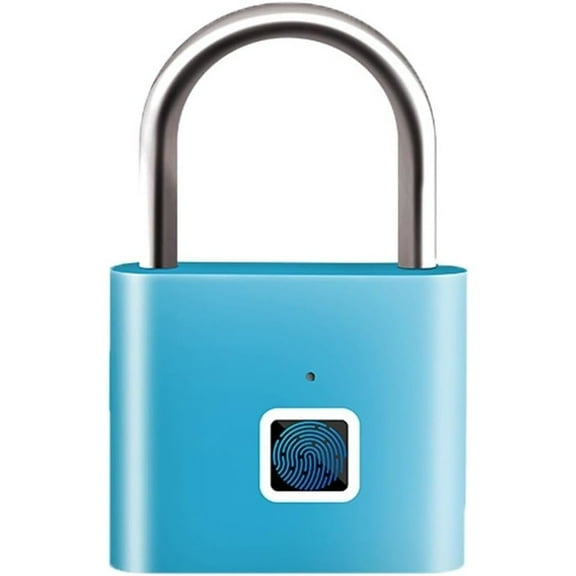 Fingerprint Padlock, Fingerprint Smart Padlock Lock, Fingerprint Lock Gate Locks, Rechageable Smart Padlock, with 30 Fingerprint