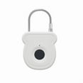 thumbnail image 1 of Fingerprint Padlock Lock , Biometric Metal Keyless Thumbprint Lock, USB Rechargeable, for Gym Locker, School Locker, Luggage, Backpack, Suitcase（white）, 1 of 5