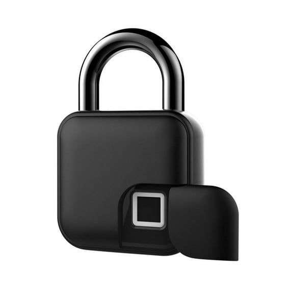 Fingerprint Padlock, Smart Keyless Fingerprint Unlock Anti-Theft Padlock Door Luggage Case Lock for Android iOS System Suitable for Gym, Backpack, School, Fence and Storage