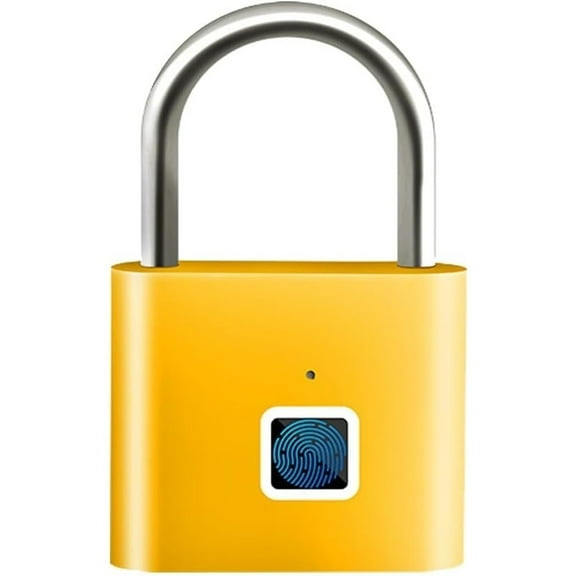Fingerprint Padlock USB Rechargeable Anti Theft Smart Lock for Gym Locker, Gate, Dormitory Cabinet