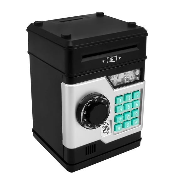 Fingerprint Password Electronic Piggy Bank Mini ATM Saving Toy for Kids Holiday Gift