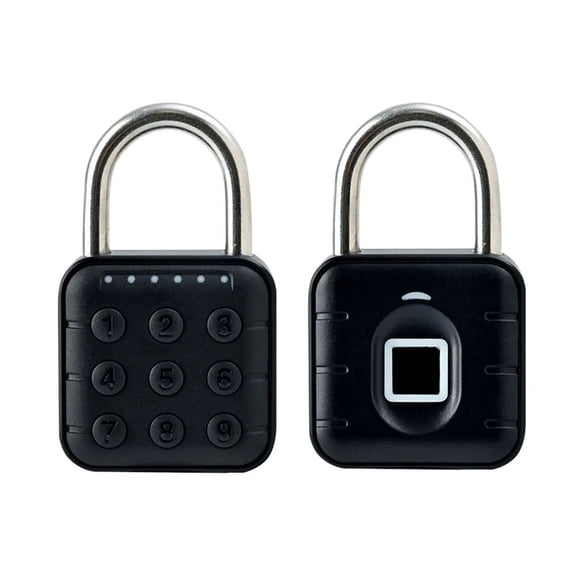 Fingerprint Password Padlock Waterproof USB Charge Quick Identification Unlock Finger Print Sensor ,Convenience