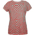 thumbnail image 1 of Fingerprint Pattern All Over Womens T-Shirt - 2X-Large, 1 of 2