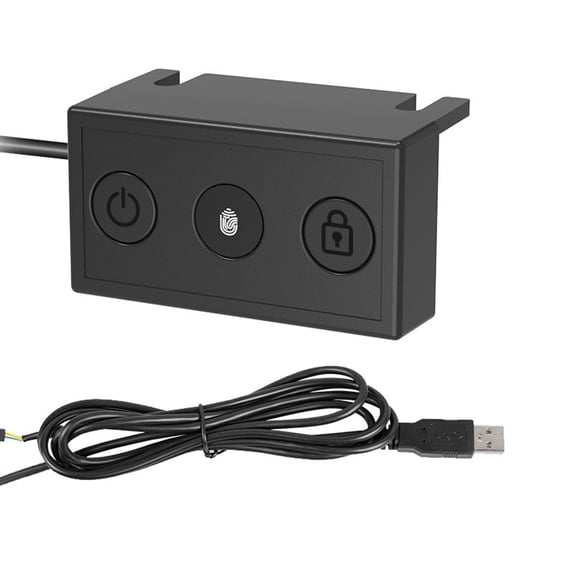 Fingerprint Power Button for PC External PC Power Button Desktop ...