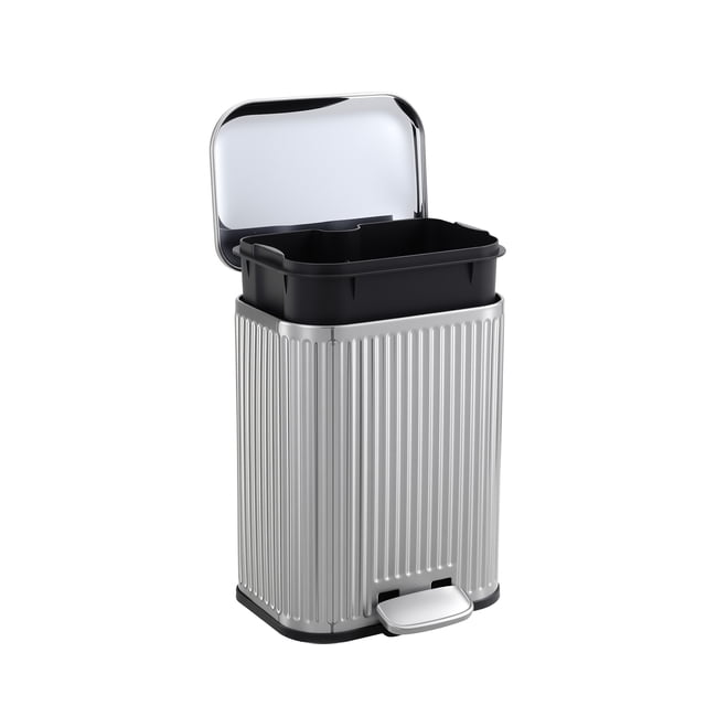 Fingerprint-Resistant Step Trash Can – 5L Stainless Steel Indoor ...