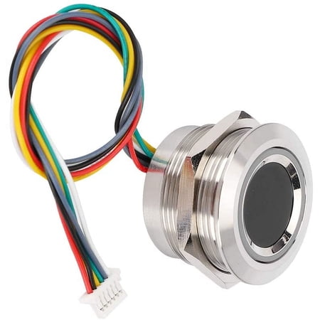 Fingerprint Scanner, Capacitive Fingerprint Module, Capacitive Fingerprint Identification Module, for Safety Box Access Control Assistance(R503/S-25mm diameter)
