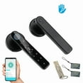thumbnail image 1 of Fingerprint Smart Door Lock Keyless Entry Door Lock, Smart Lever Unlock by Fingerprint/Keypad/Code/Key/app for Home, Hotel, Apartment, Office, Bedroom, 1 of 5