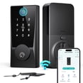 WiFi Smart Lock for Front Door, Fingerprint Keyless Entry Deadbolt with ...