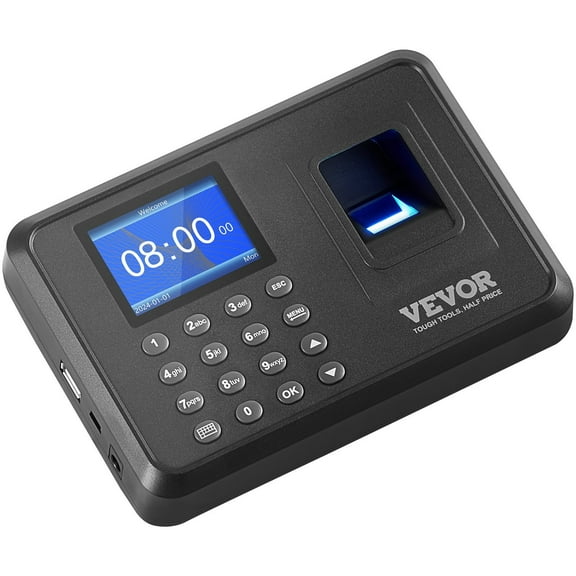 Fingerprint Time Attendance System - Automatic Punch Clock with USB Backup, No Monthly Cost
