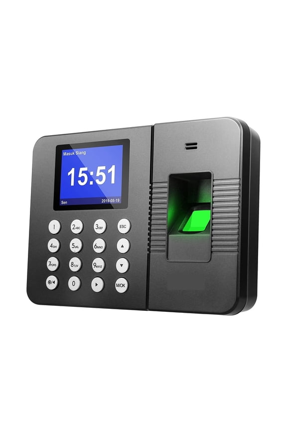 Fingerprint Time Attendance System Biometric Clock Recorder Employee Recorder Management Device Electronic Machine E3960 ,Versatile Punching Options