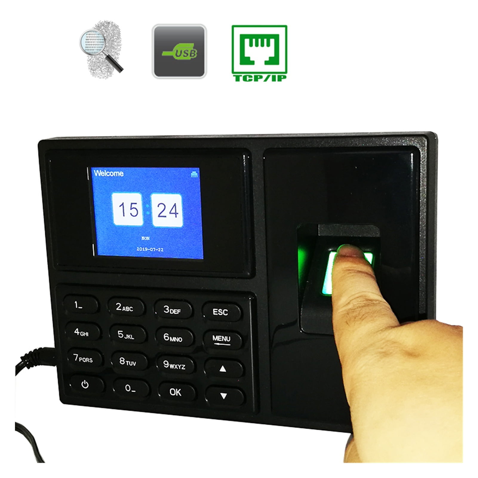 Fingerprint Time Attendance System Clock Recorder Employee Work