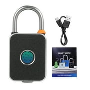 Fingerprint lock,App Unlock Locker Keyless Waterproof Usb Padlock With Twirltide Usb S Fence Dsfen