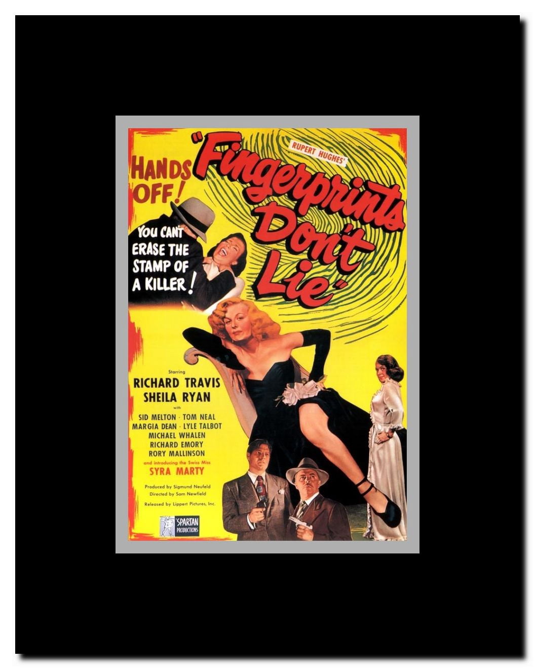 Fingerprints Don't Lie Framed Movie Poster