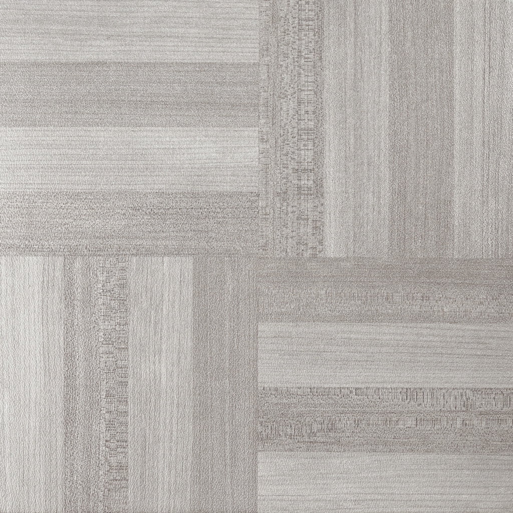 Fingers Ash Vinyl Floor Tiles Self Stick Peek Flooring  12'' x 12'' 4-Pack (80 Pieces)