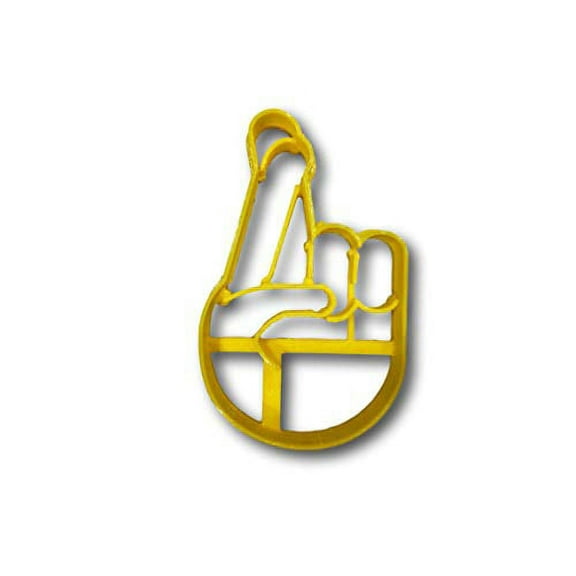 Fingers Crossed Cookie Cutter (3")- Fast Shipping - Sharp Edges - Exceptional Quality