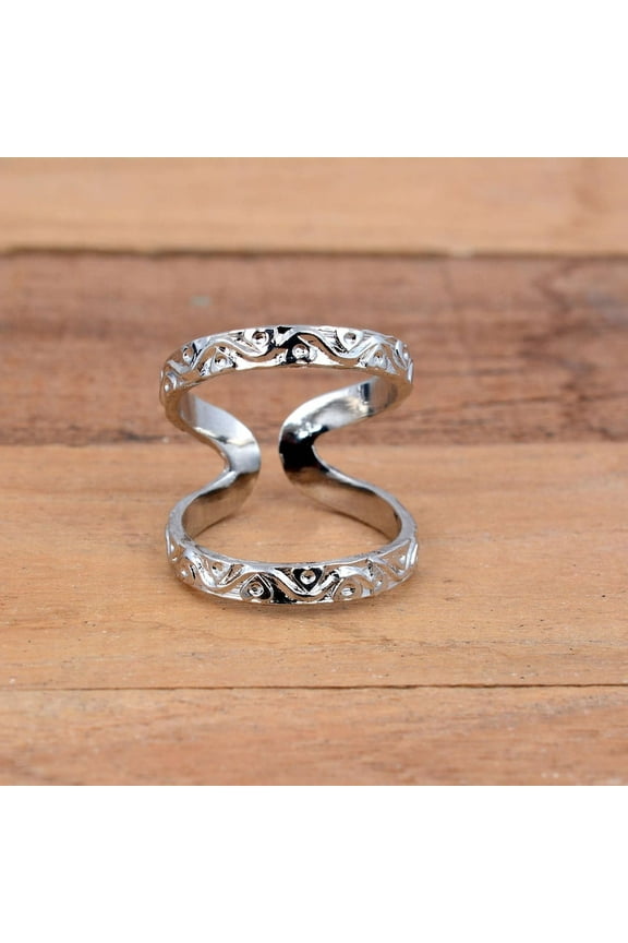 Fingertip Arthritis Splint Ring – 925 Sterling Silver Swan Neck for DIP Joint Support