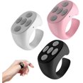 thumbnail image 1 of Fingertip Bluetooth Remote Control Ring – Wireless Scrolling Ring Page Turner, Video Controller, Camera Remote Shutter for Phones & Tablets, Rechargeable, 1 of 6