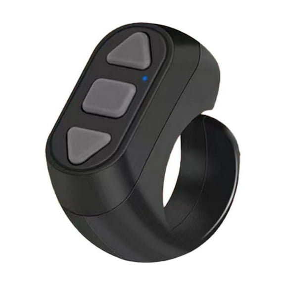 Fingertip Bluetooth Remote Control for Mobile Phones: Bluetooth 5.0, 10-Meter Range, ABS+Lithium Battery, Ideal for Lazy People