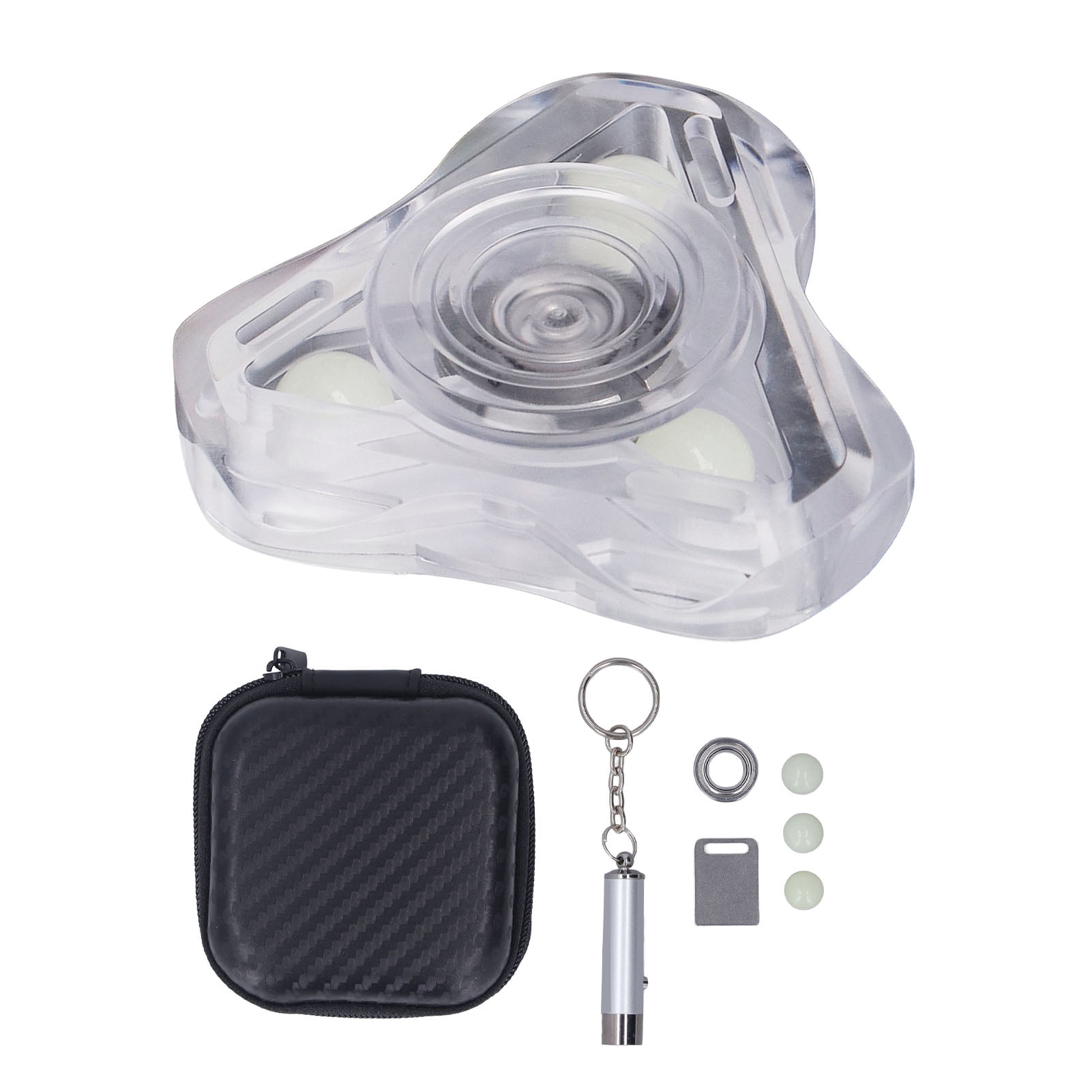 Fingertip Gyroscope Glow in The Dark 3 Leaves Reduce Anxiety Rotating