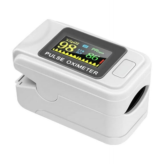 Fingertip Pulse Oximeter Blood Oxygen Saturation Monitor Finger Pulse Oximeter, Bar Graphs and Heart Rate Monitor