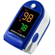 Fingertip Pulse Oximeter Blood Oxygen Saturation Monitor Finger Pulse Oximeter, Bar Graphs and Heart Rate Monitor