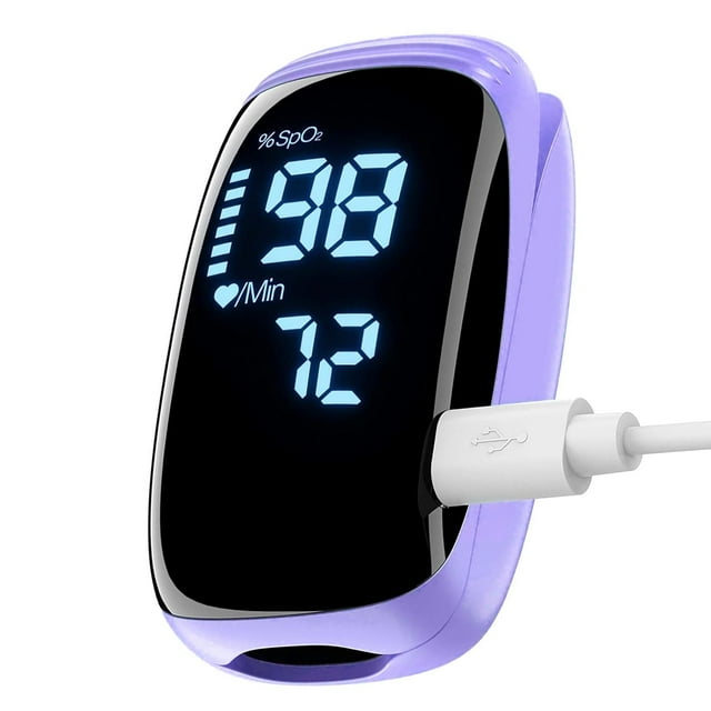 SUWU Fingertip Pulse Oximeter, Rechargeable, Heart Rate Monitor, For