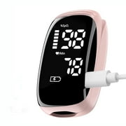 Fingertip Pulse Oximeter,Rechargeable Pulse Oximeter,Finger Pulse Oximeter,Blood Oxygen Meter Finger,Pulse OX with Lanyard,for Sports Outdoors Aviation Use Only