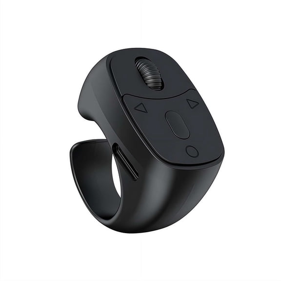 Fingertip Ring Bluetooth Remote Control for Camera Selfie Video Scrolling, Rechargeable Wireless Page Turner