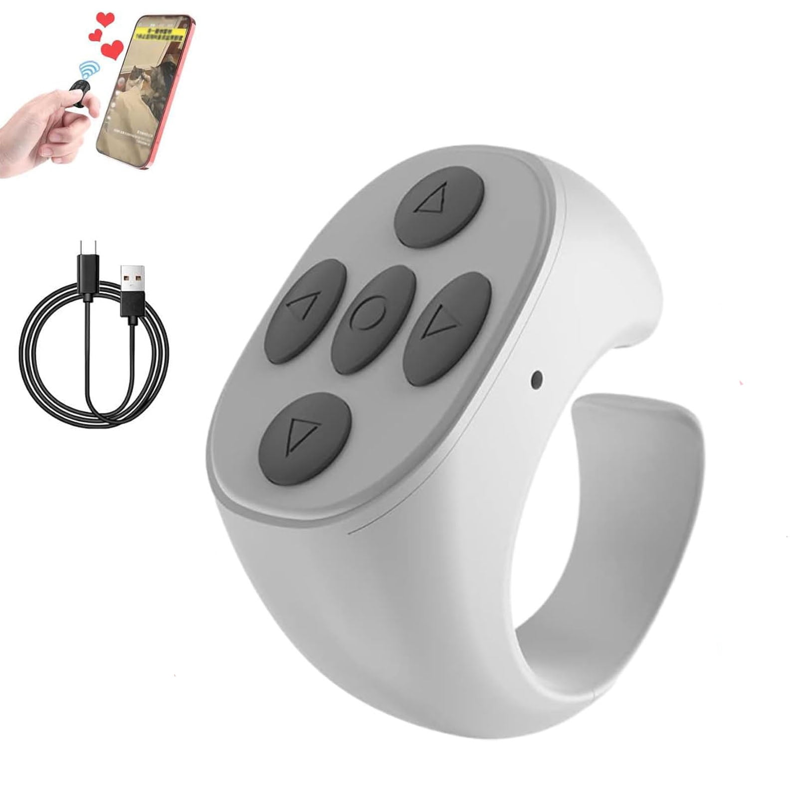 Fingertip Wireless Bluetooth Remote Control, Fingertip Selfie Video ...