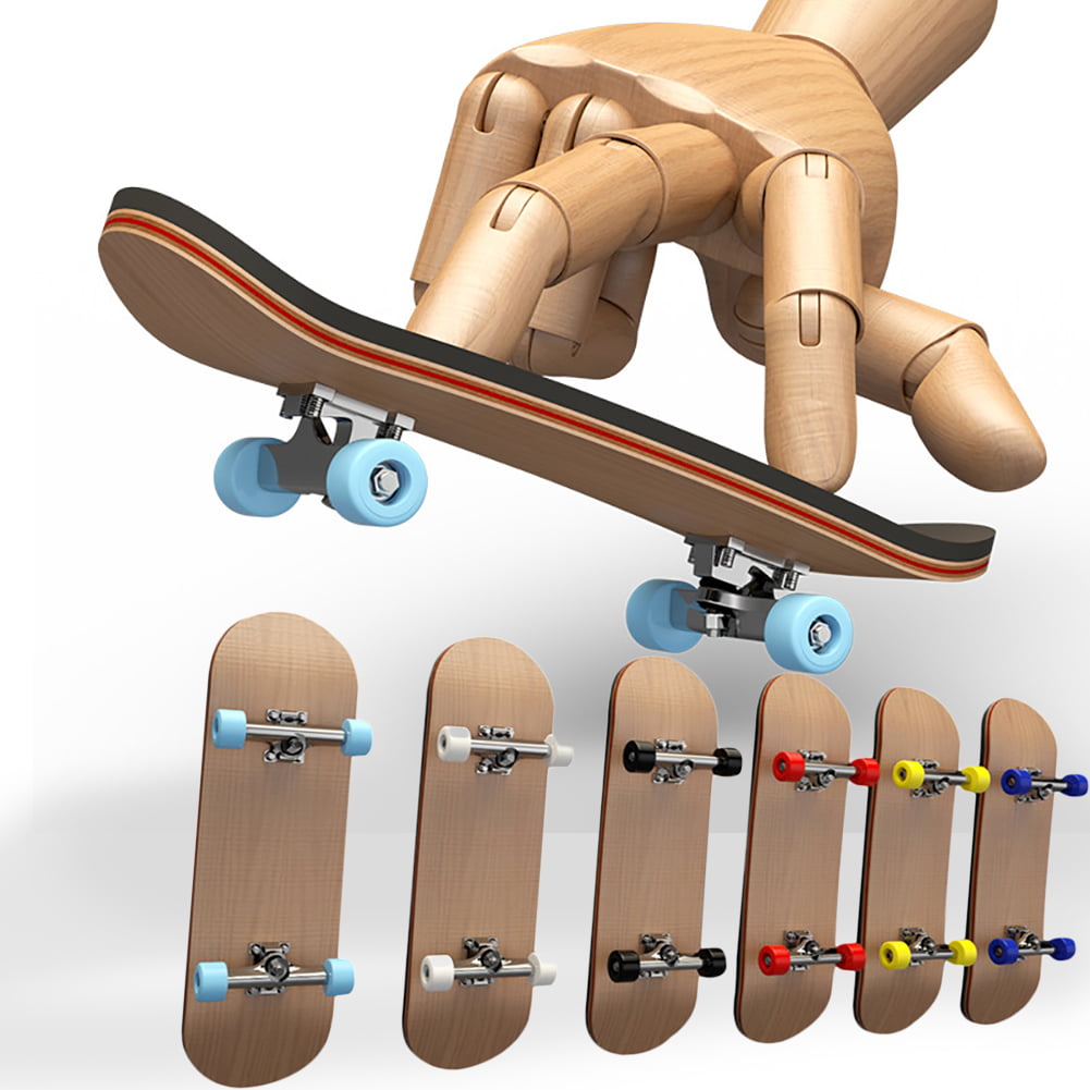 Fingertips Toys Professional Maple PU Finger Skateboards Mini Skateboard  for Educational Party Novelty Toys for Kids Adult,1 PCS 
