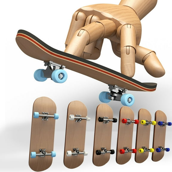Fingertips Toys Professional Maple PU Finger Skateboards Mini Skateboard for Educational Party Novelty Toys for Kids Adult,1 PCS