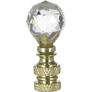 Finial Showcase Crystal 1.25" Finials, Bronze/Silver/Clear