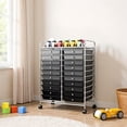 thumbnail image 1 of Demi Bonn 20 Drawers Storage Rolling Cart Studio Organizer with 4 Universal Casters, Gradient Gray, 1 of 6