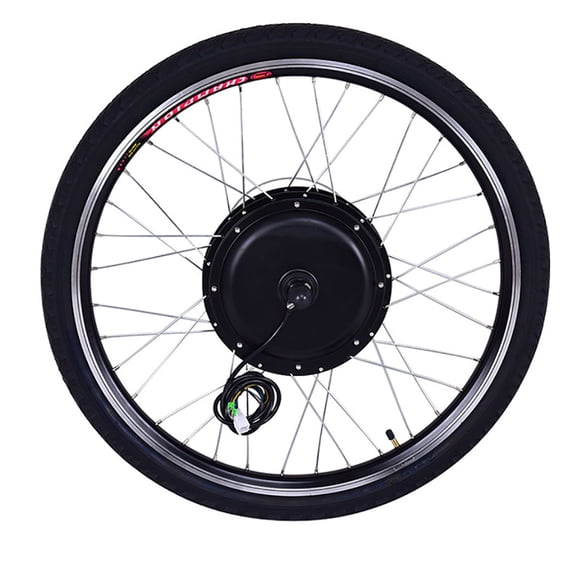 Demifill 26 Inch 36V 500W Front Wheel Electric Bicycle Kit, Electric Bike Conversion Kit, Electric Bike Kit Complete Set for 26in Front Tire, Black
