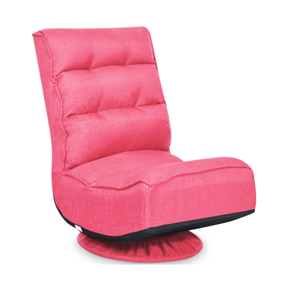 Finihen 360 Degree Swivel Floor Chair, 5-Position Folding Floor Gaming Chair, Lazy Lounge Chair for Relaxing Reading Gaming TV Watching, Pink Finihen 360 Degree Swivel Floor Chair, 5-Position Folding Floor Gaming Chair, Lazy Lounge Chair for Relaxing Reading Gaming TV Watching, Pink