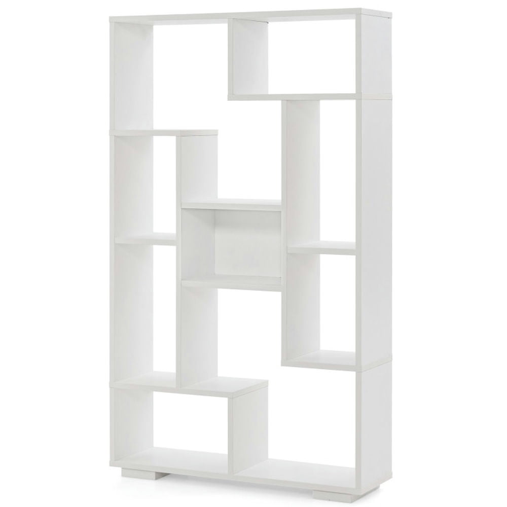 Finihen 47" Tall Bookshelf for Home Office Living Room, 10-Cube Display Shelf Bookcase, White Finihen 47" Tall Bookshelf for Home Office Living Room, 10-Cube Display Shelf Bookcase, White