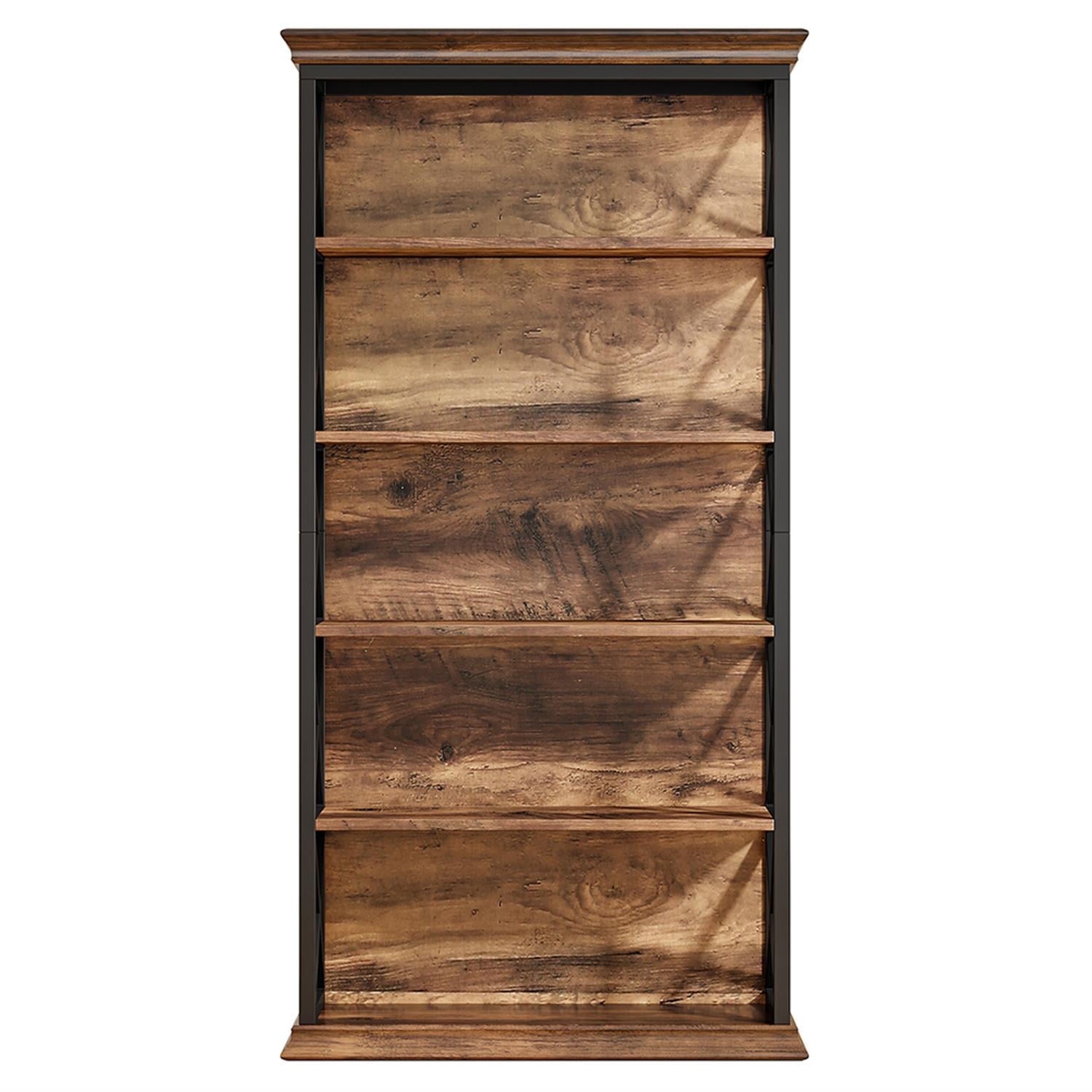 Demi Bonn 6-Tier Bookshelf, 70.87" Etagere Bookcase for Home Bedroom, Living Room, Office, Brown