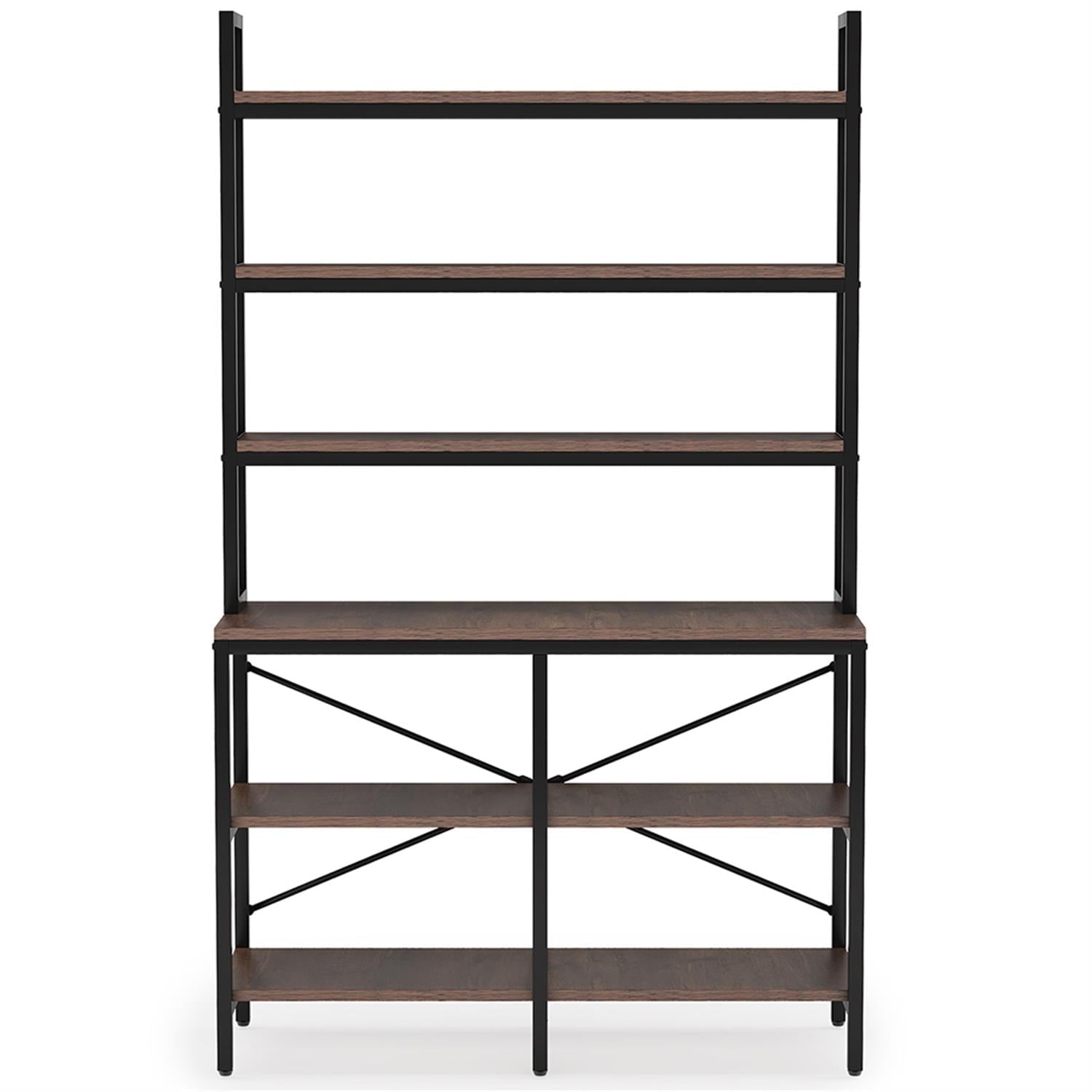 Demi Bonn 6-Tier Bookshelf, 70"dustrial Etagere Bookcase Storage Rack for Bedroom, Living Room, Brown