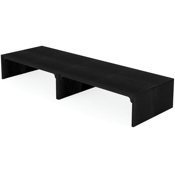 Finihen 78" Wood Two Person Executive Computer Desk, Modern Duty Study Writing Gaming Table for Home Office, Black