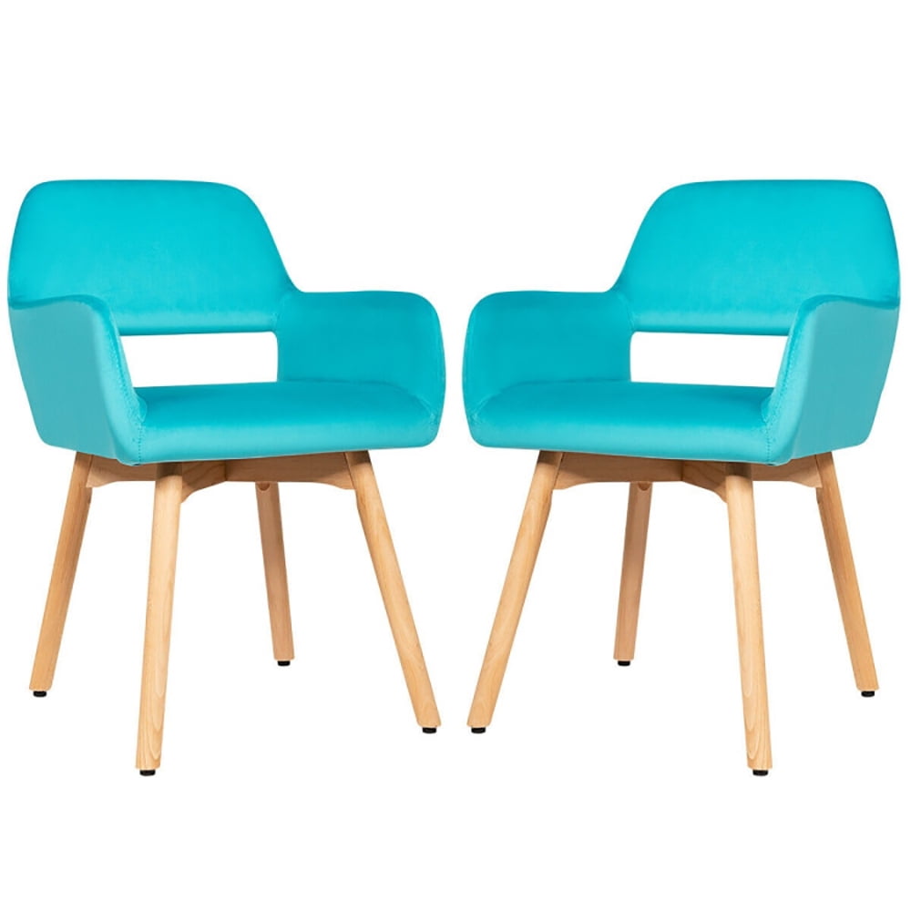 Finihen Accent Chairs, Set of 2 Modern Accent Armchairs, Modern Upholstered Living Room Chair, for Bedroom, Office, Cafe, Blue Finihen Accent Chairs, Set of 2 Modern Accent Armchairs, Modern Upholstered Living Room Chair, for Bedroom, Office, Cafe, Blue